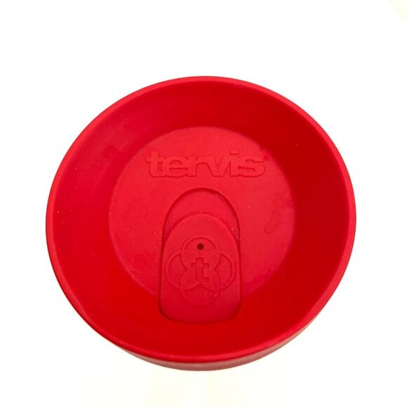 Tervis Tumbler & Red Lid. Black Swirl Red Berry Swirlwind 24 oz - Picture 3 of 5